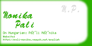 monika pali business card